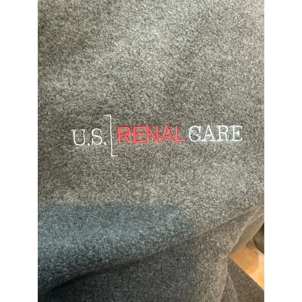 Edwards Charcoal Cozy Fleece Full Zip Jacket 2XL U.S.‎ Renal Care Workwear